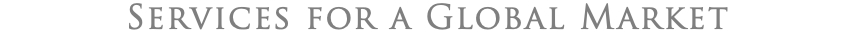 Services for a Global Market